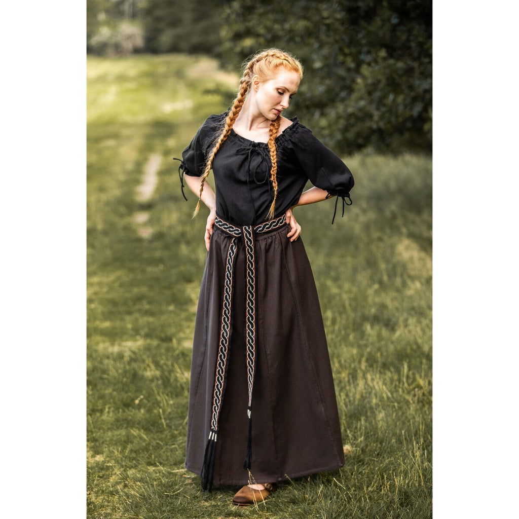 Imagen del producto Blusa medieval de manga corta Vera negra