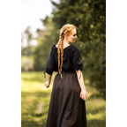 Imagen del producto Blusa medieval de manga corta Vera negra