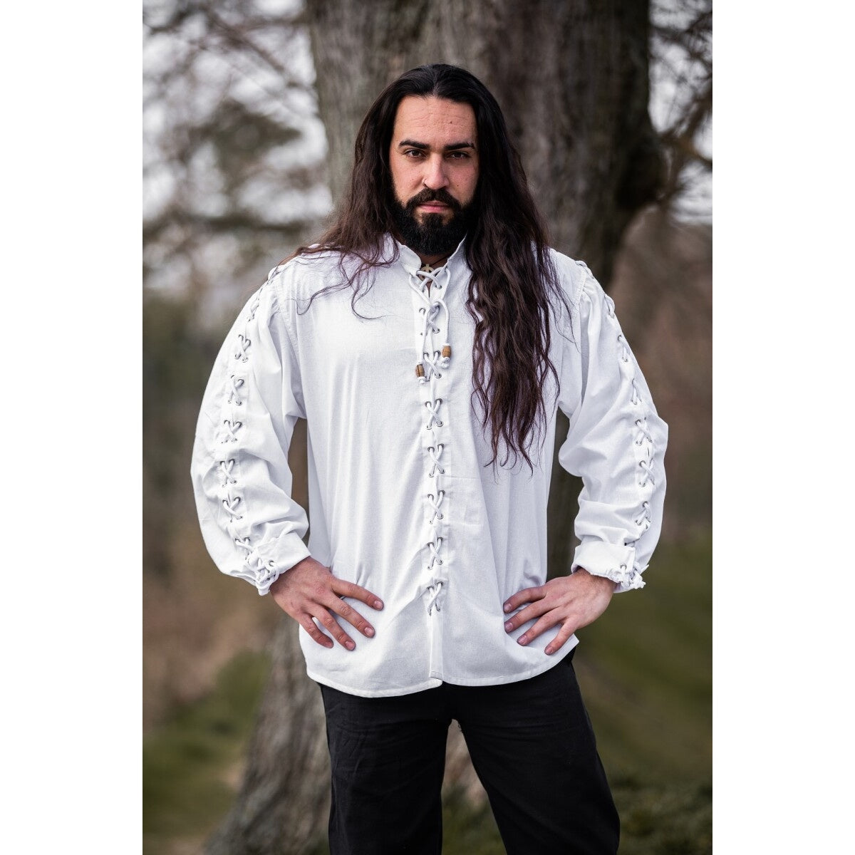 Imagen del producto Camisa medieval Gustavo blanca