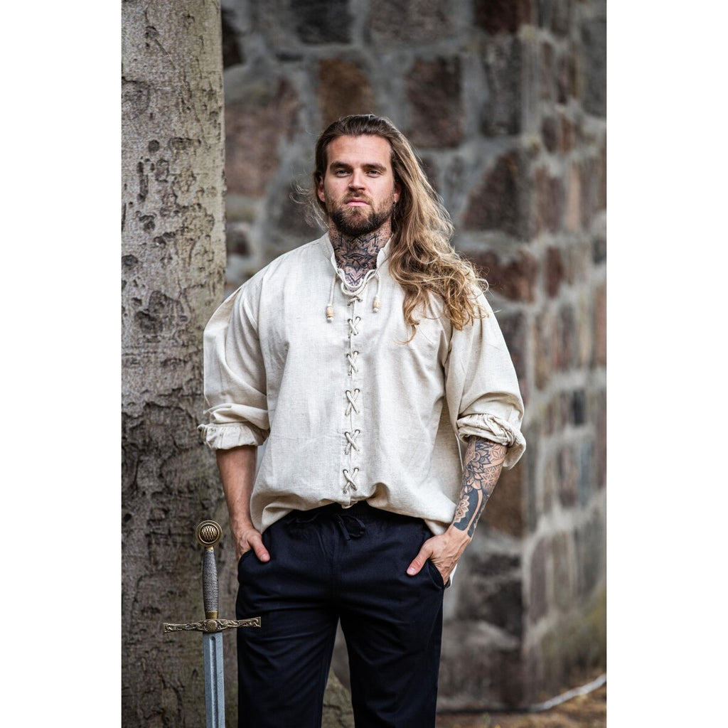 Product image Medieval Lace-Up Shirt Dagwin beige