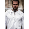 Imagen del producto Camisa medieval de cuello redondo Athos blanca