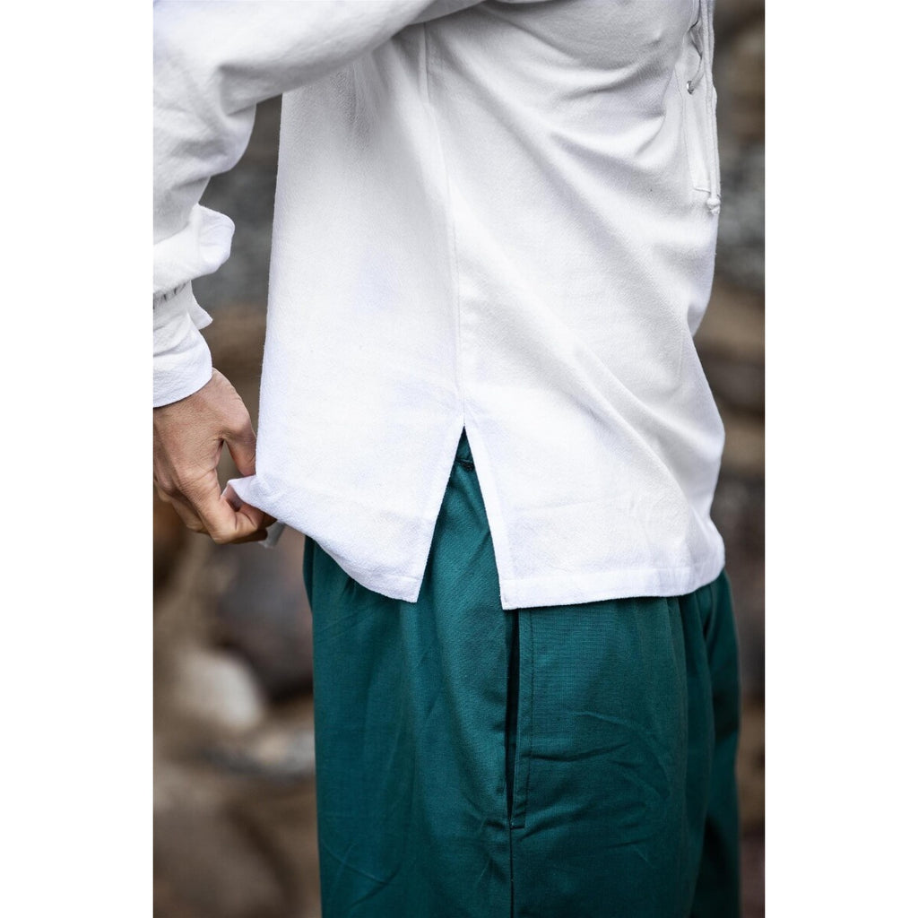 Imagen del producto Camisa medieval de cuello redondo Athos blanca