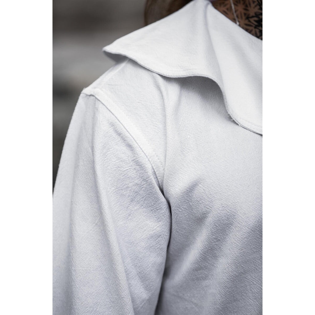 Imagen del producto Camisa medieval de cuello redondo Athos blanca