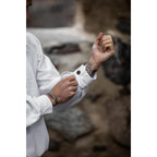 Imagen del producto Camisa medieval de cuello redondo Athos blanca