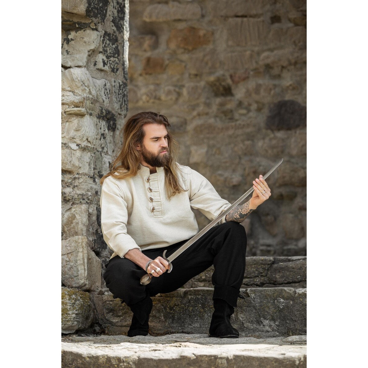 Imagen del producto Camisa medieval Anton beige
