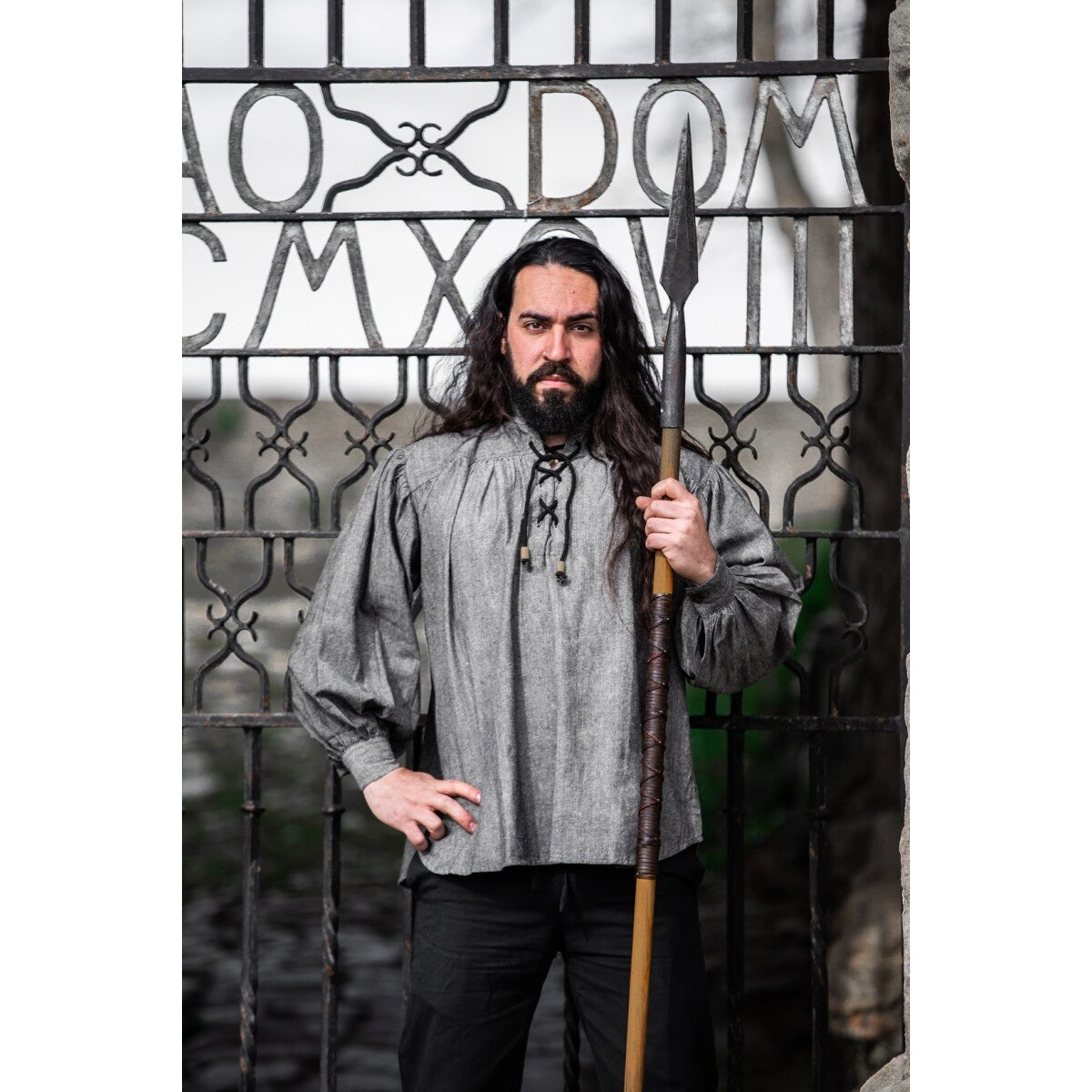 Imagen del producto Camisa medieval Leopold gris
