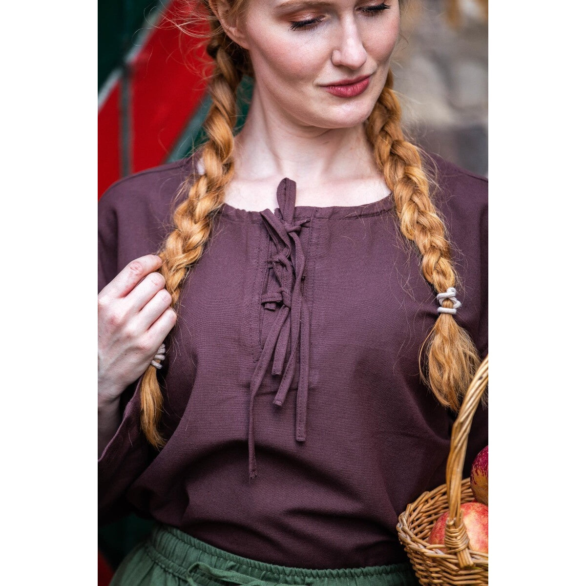 Imagen del producto Blusa medieval Tilda marrón