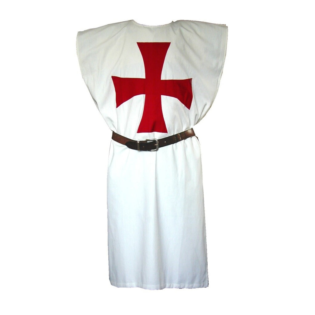 Imagen del producto Tabardo medieval de los Caballeros Templarios negro-rojo