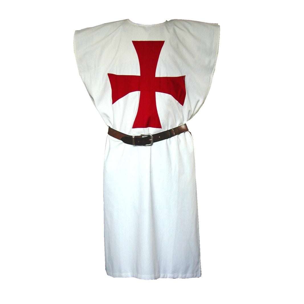 Imagen del producto Tabardo medieval de los Caballeros Templarios negro-rojo