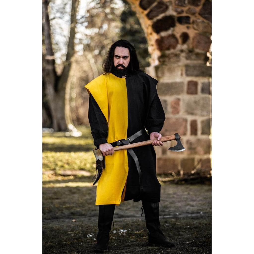 Imagen del producto Jubón medieval Frederick negro-amarillo