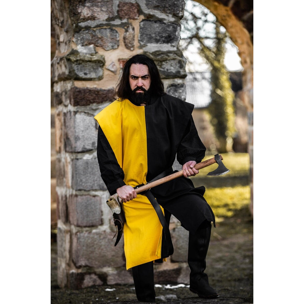 Imagen del producto Jubón medieval Frederick negro-amarillo