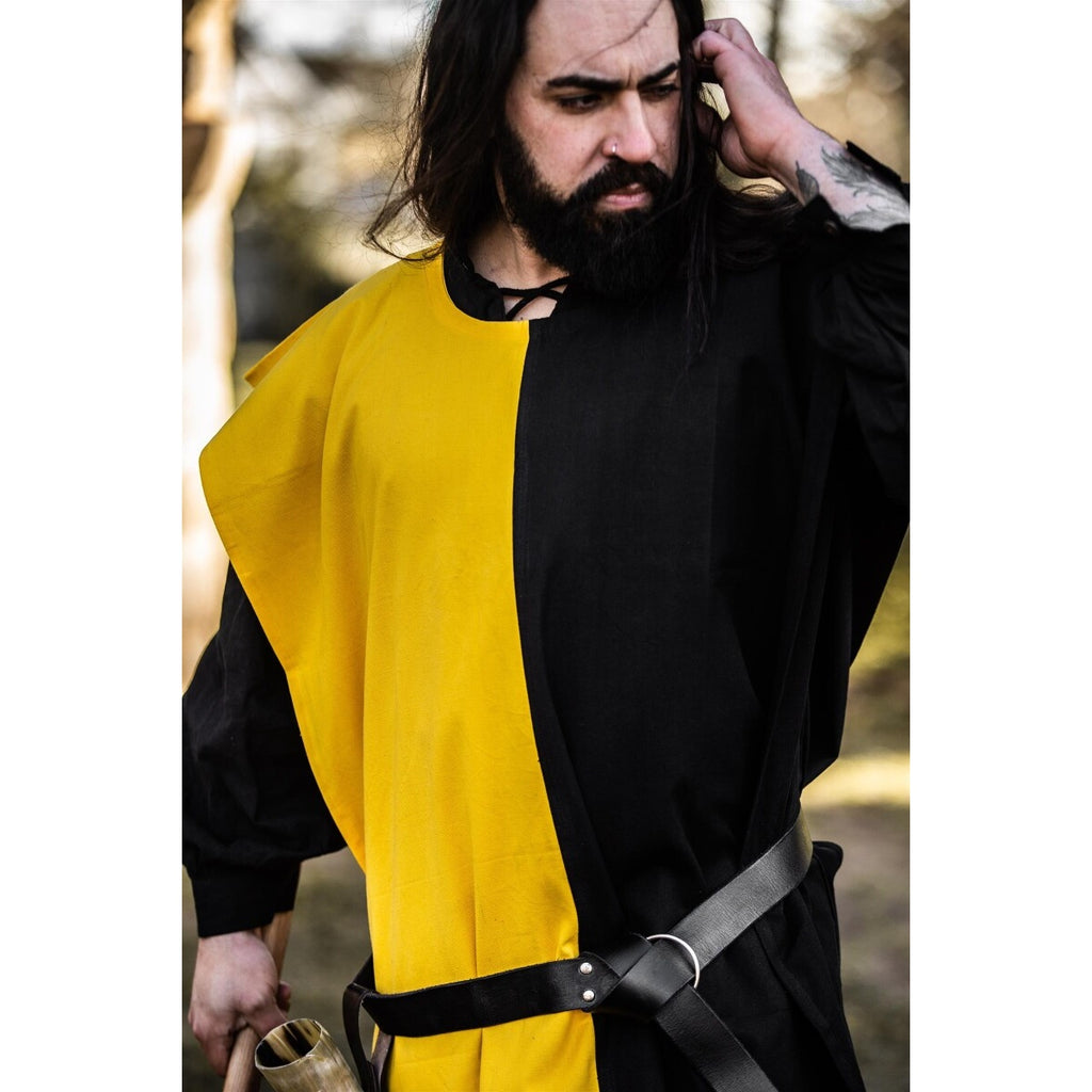 Imagen del producto Jubón medieval Frederick negro-amarillo