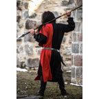 Imagen del producto Tabardo medieval Frederick negro-rojo