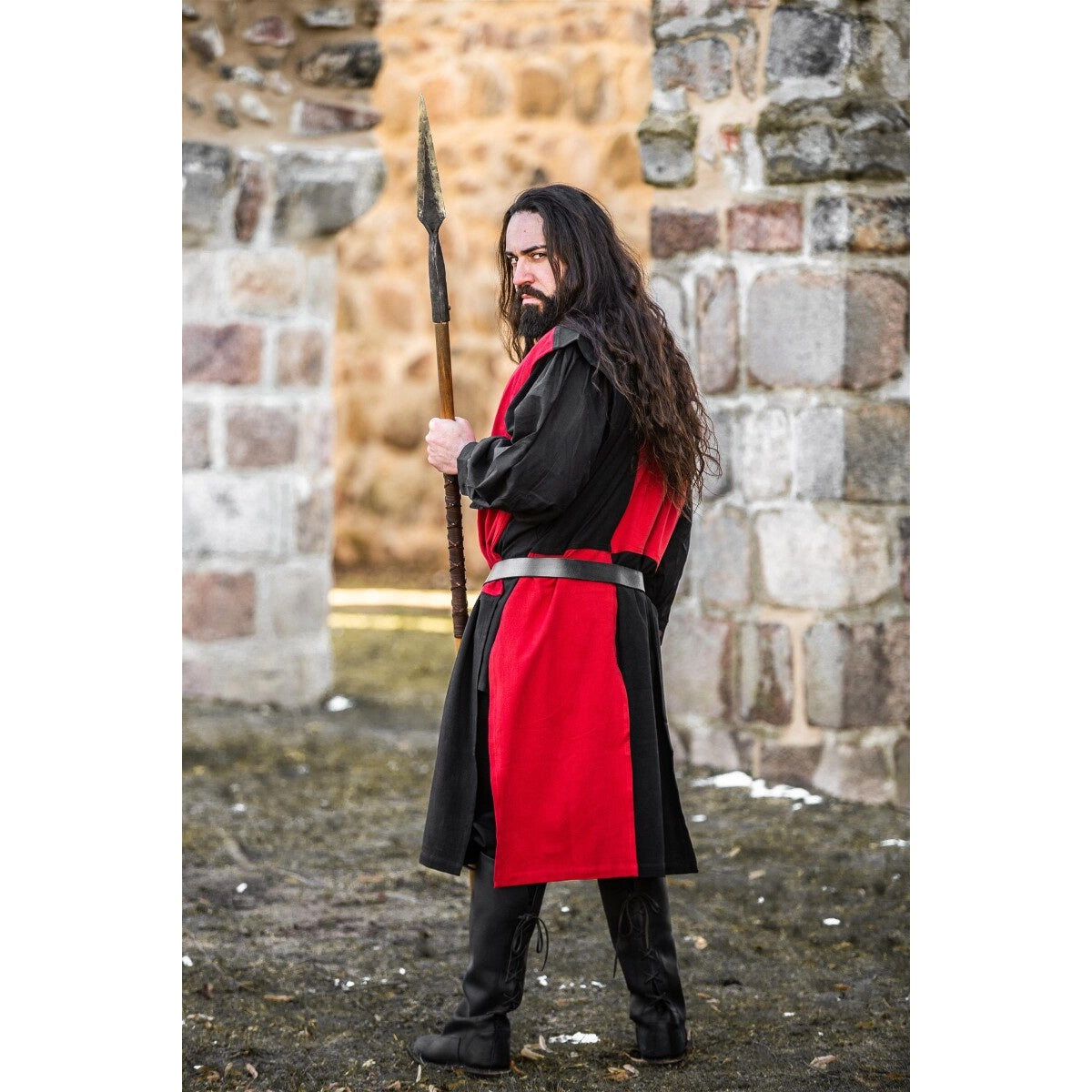 Imagen del producto Tabardo medieval negro-rojo