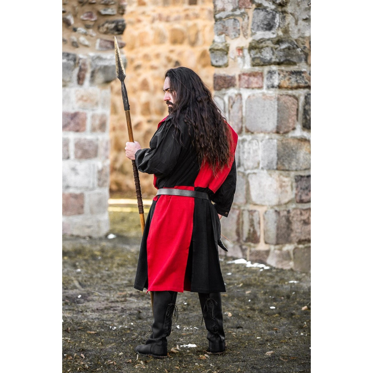 Imagen del producto Tabardo medieval negro-rojo