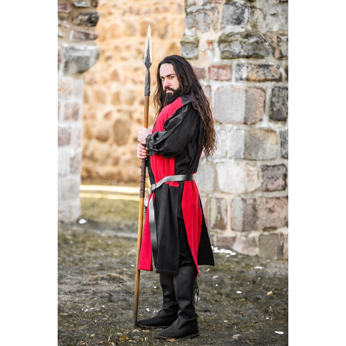 Imagen del producto Tabardo medieval negro-rojo