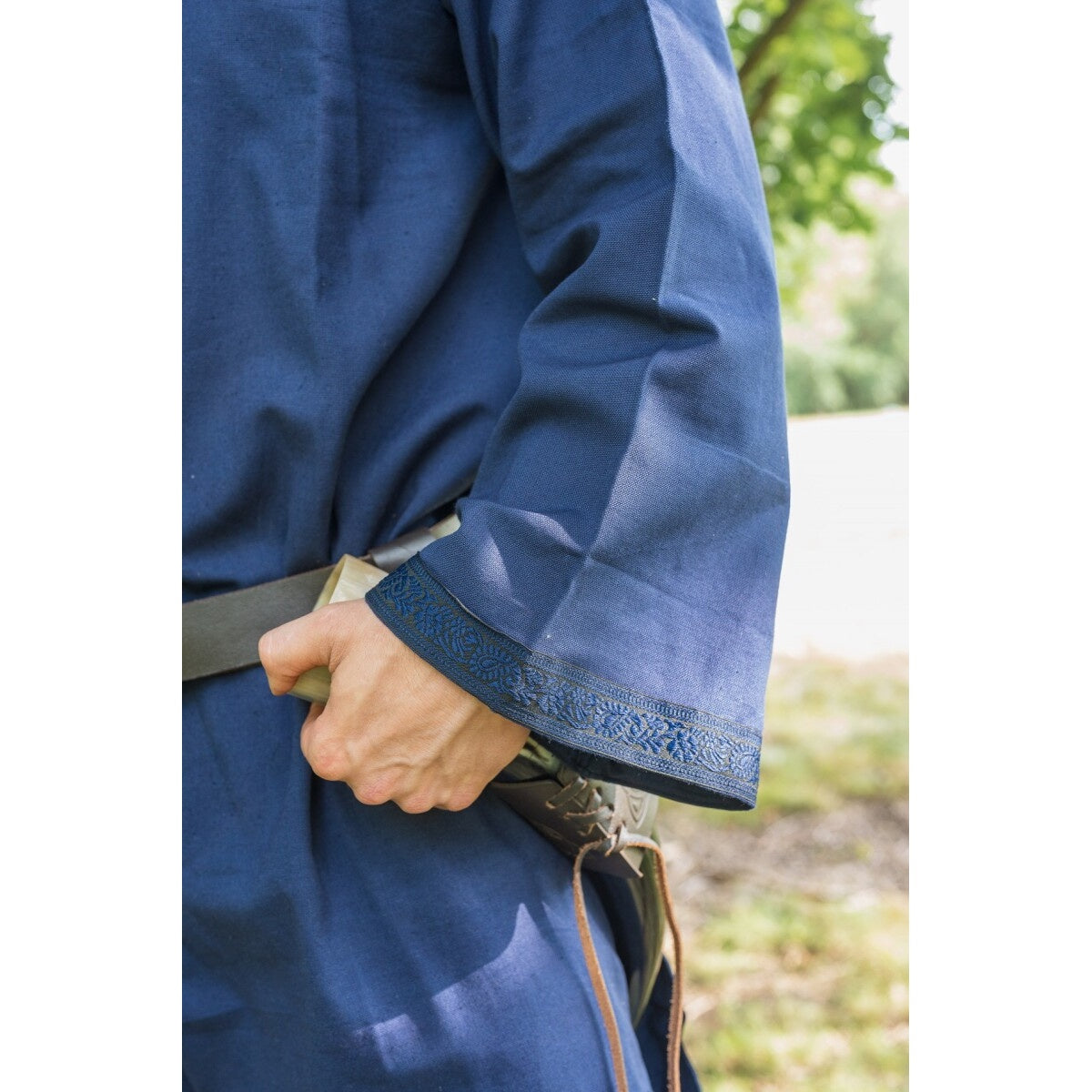 Imagen del producto Túnica medieval con ribete Halvor azul