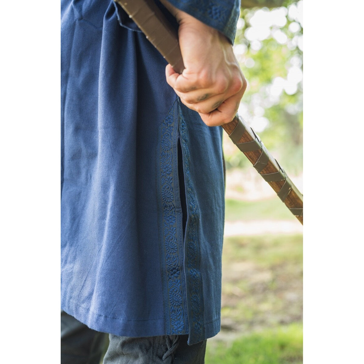Imagen del producto Túnica medieval con ribete Halvor azul