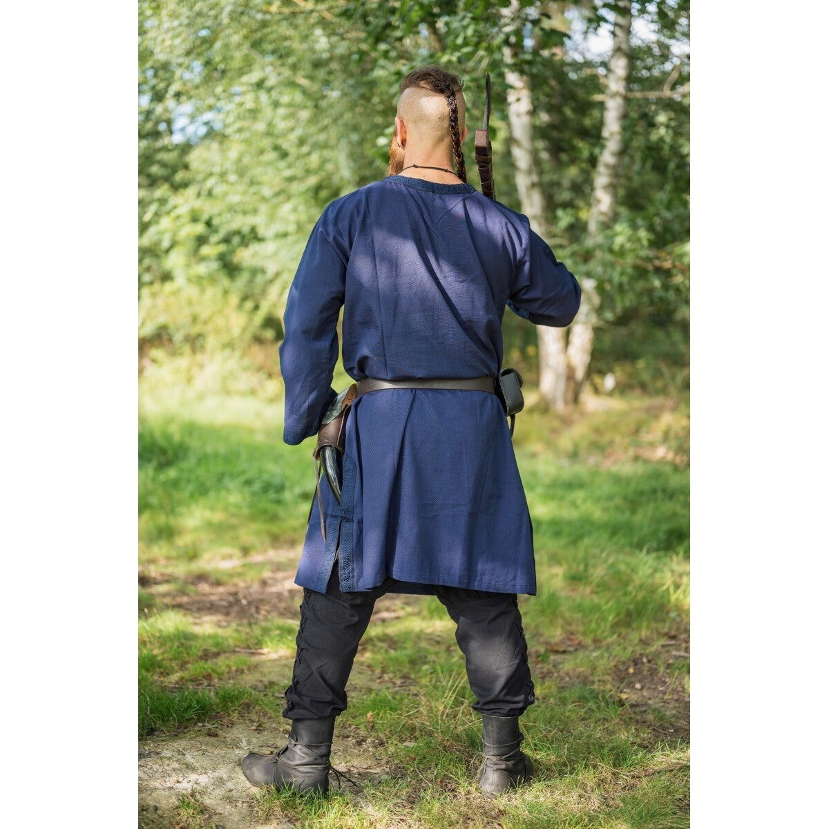 Imagen del producto Túnica medieval con ribete Halvor azul