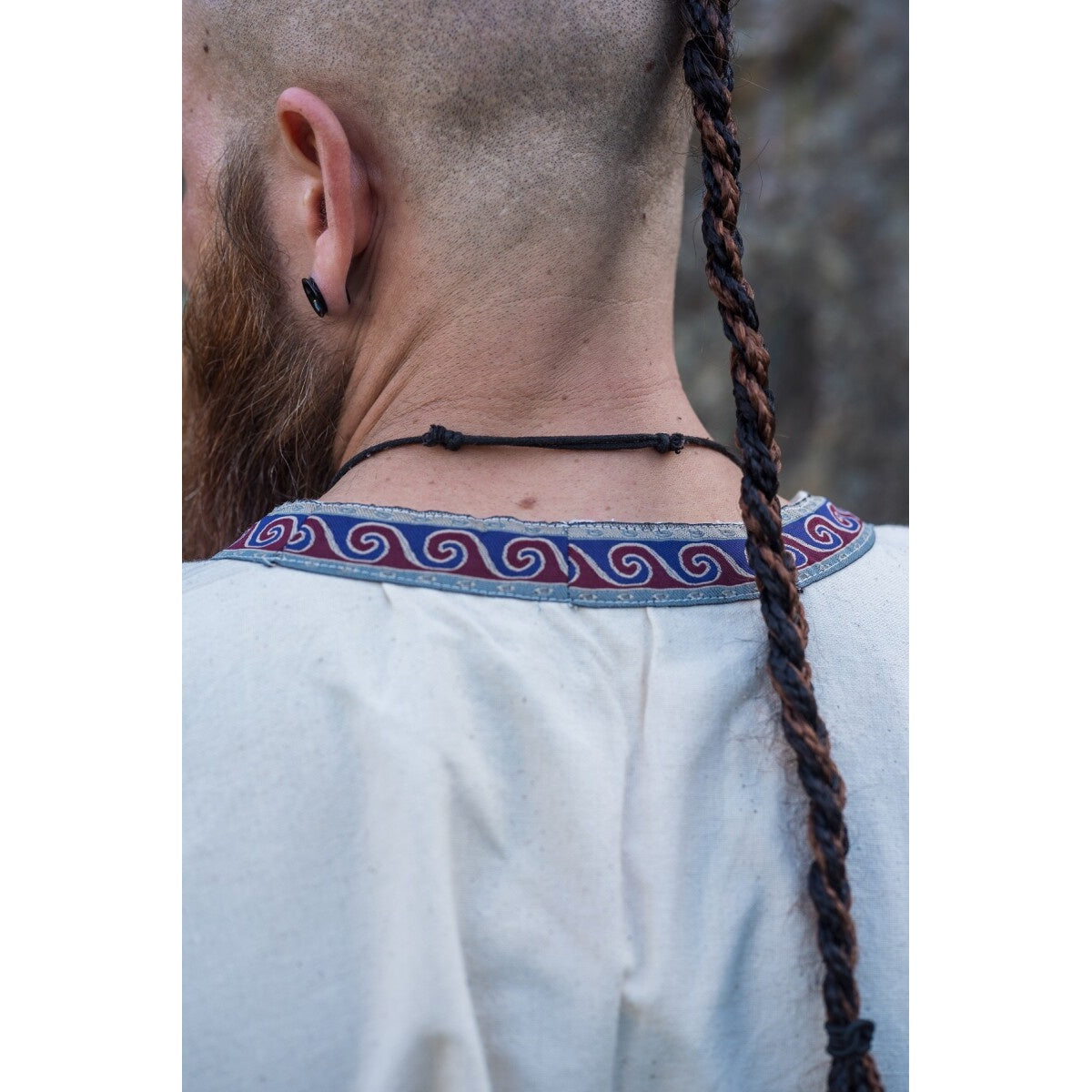 Imagen del producto Túnica medieval con cenefa Halvor beige