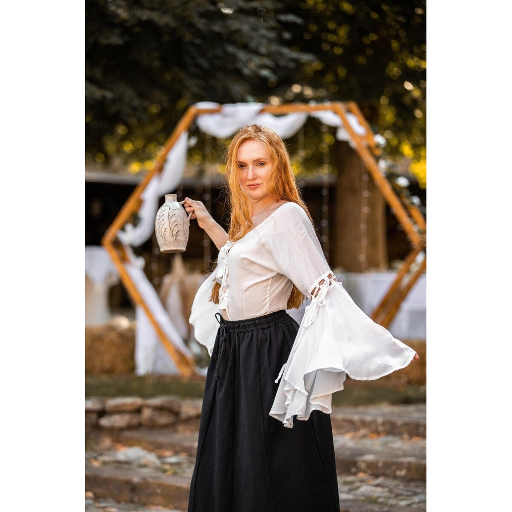 Imagen del producto Blusa medieval Carmen blanca