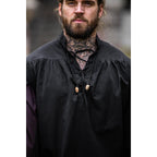 Imagen del producto Camisa de lansquenete medieval Albert negro-marrón