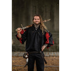 Imagen del producto Camisa de lansquenete medieval Albert negro-rojo