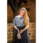 Imagen del producto Blusa medieval de manga corta Verena azul