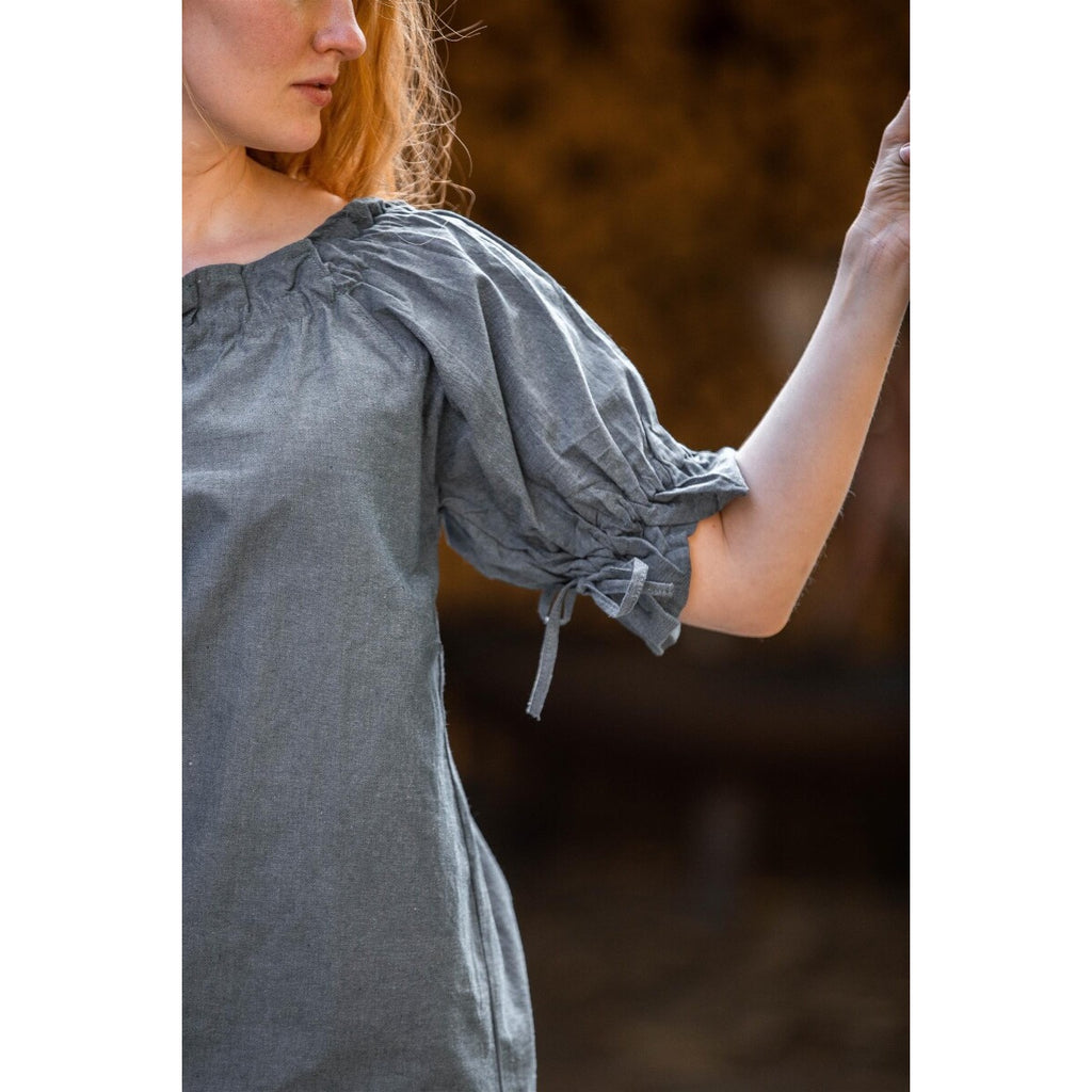 Imagen del producto Blusa medieval de manga corta Verena azul