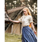 Imagen del producto Blusa medieval de manga corta Verena beige