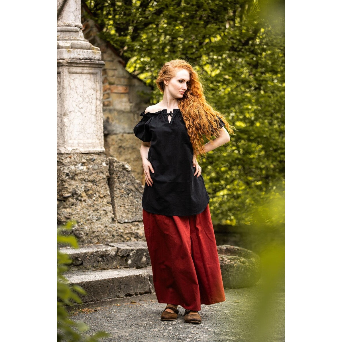 Product image Medieval Short-Sleeve Blouse Verena black