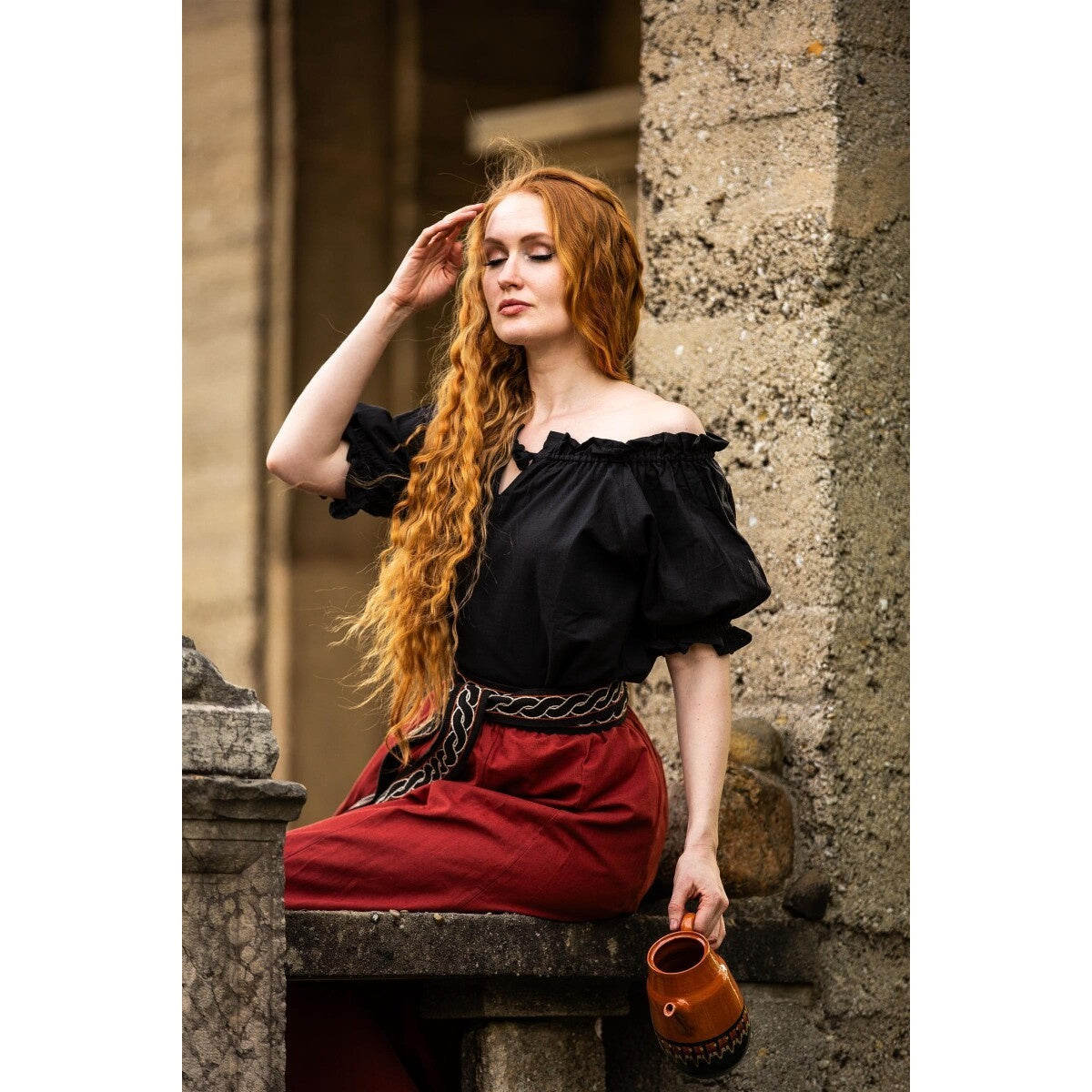 Product image Medieval Short-Sleeve Blouse Verena black