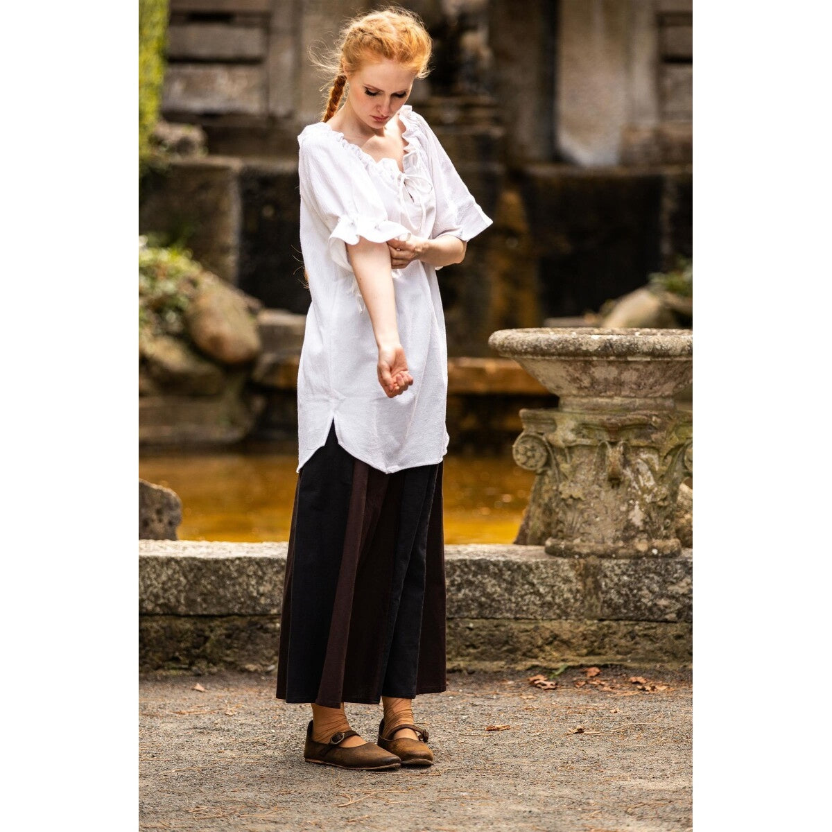 Product image Medieval Short-Sleeve Blouse Verena white