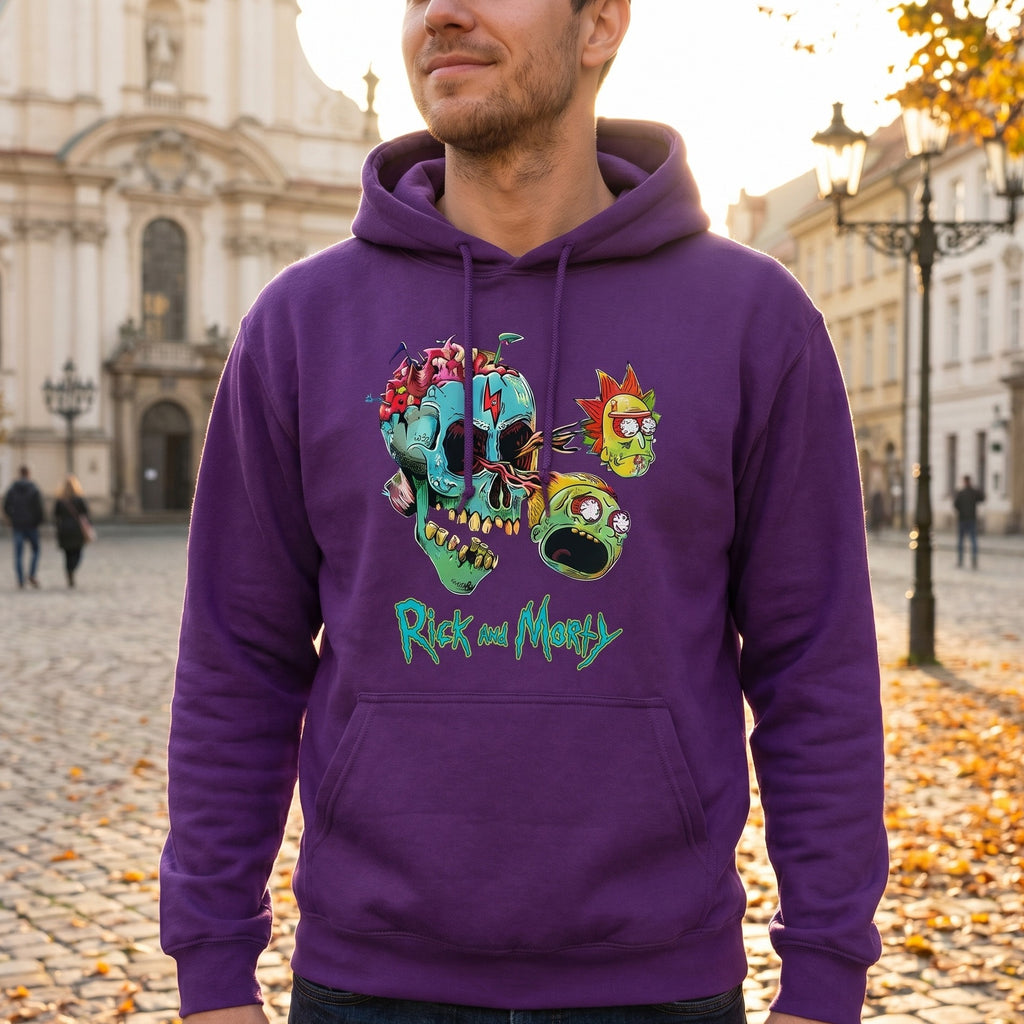 Imagen del producto Rick and Morty - Sudadera con capucha Morty y Rick Face