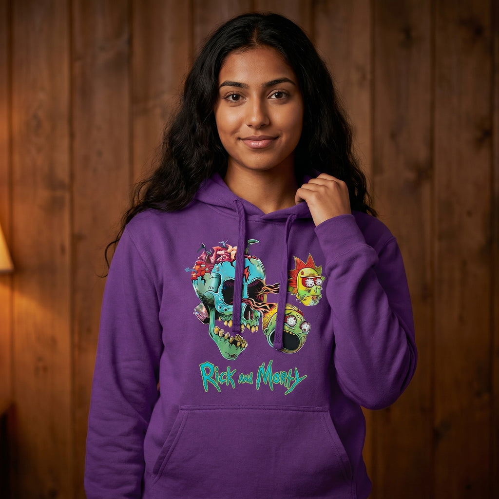 Imagen del producto Rick and Morty - Sudadera con capucha Morty y Rick Face
