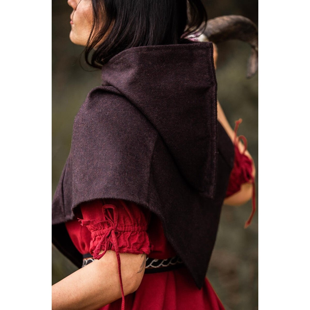 Imagen del producto Caperuza medieval Halfdan marrón