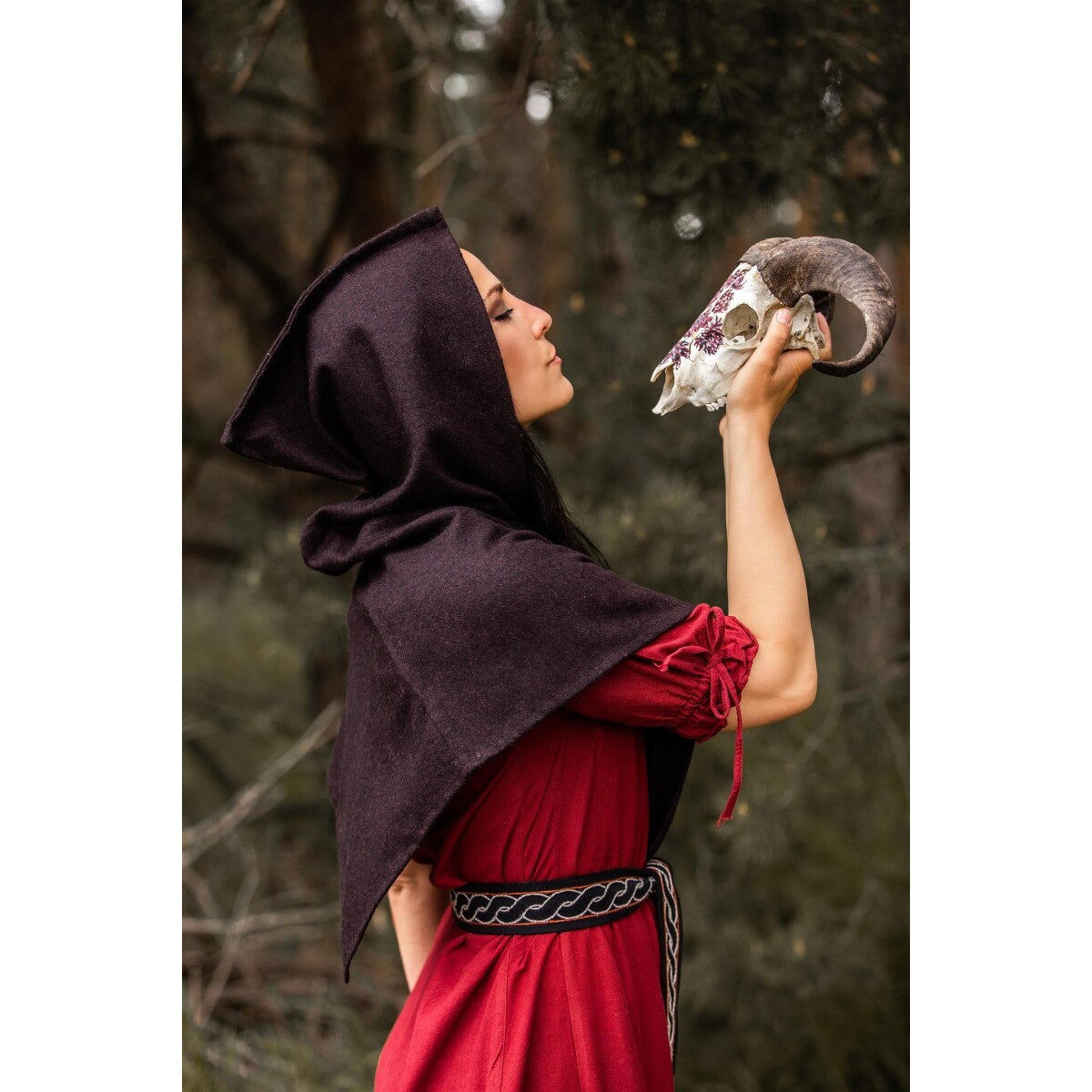 Imagen del producto Caperuza medieval Halfdan marrón