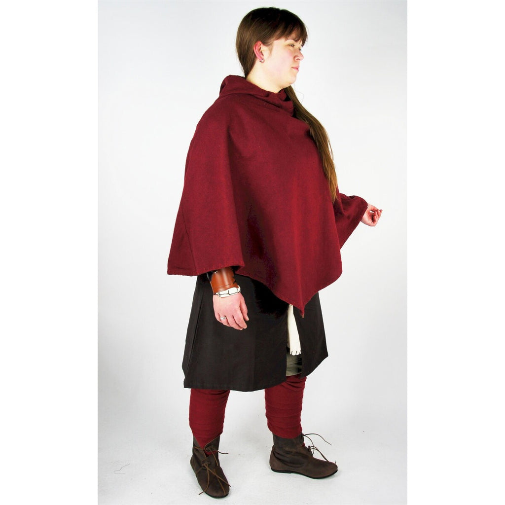 Imagen del producto Caperuza medieval Egill con bordado roja