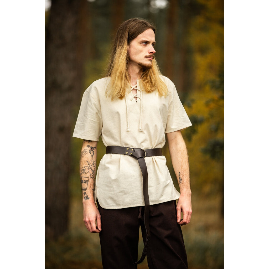 Imagen del producto Camisa medieval Erhart manga corta beige