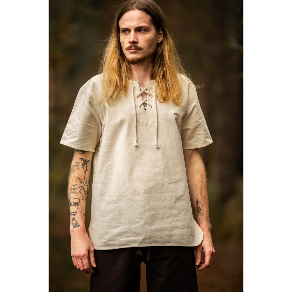 Imagen del producto Camisa medieval Erhart manga corta beige
