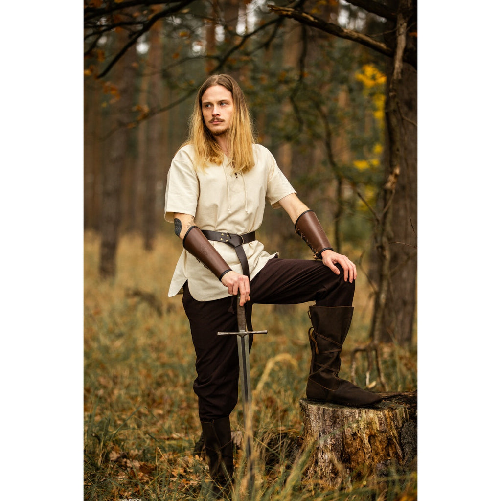 Imagen del producto Camisa medieval Erhart manga corta beige