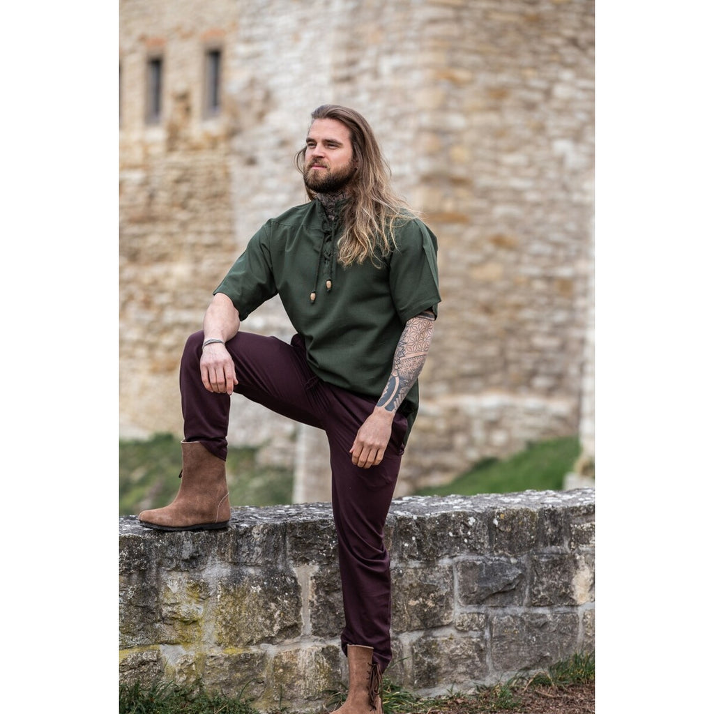 Imagen del producto Camisa medieval Erik manga corta verde