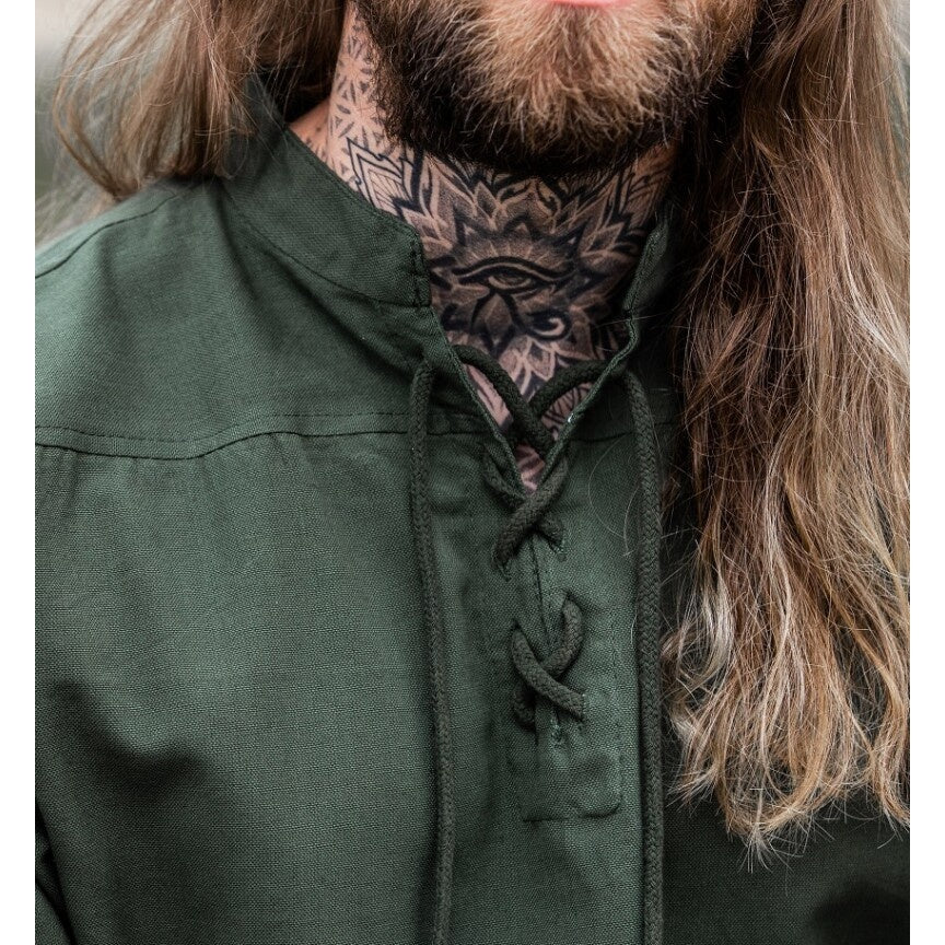 Imagen del producto Camisa medieval Erik manga corta verde