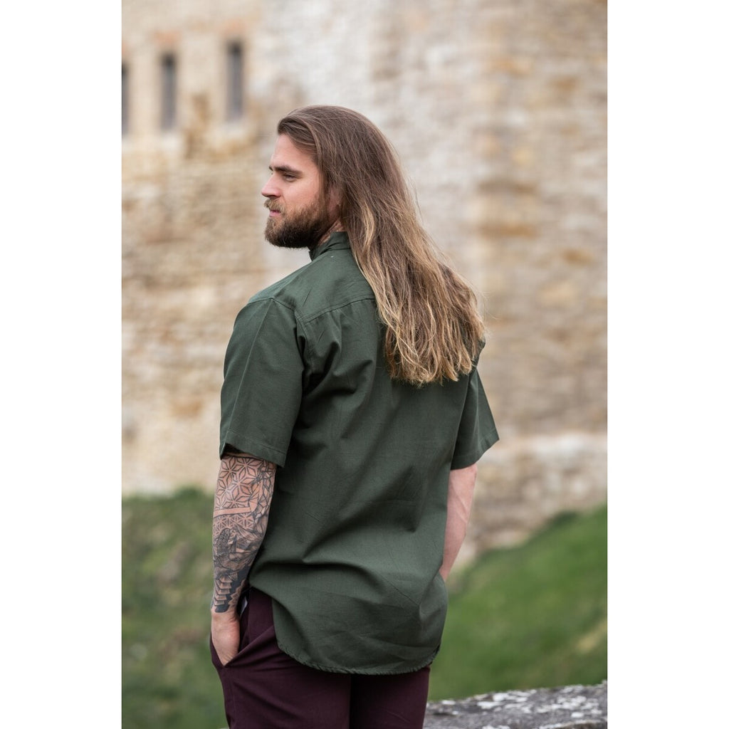Imagen del producto Camisa medieval Erik manga corta verde