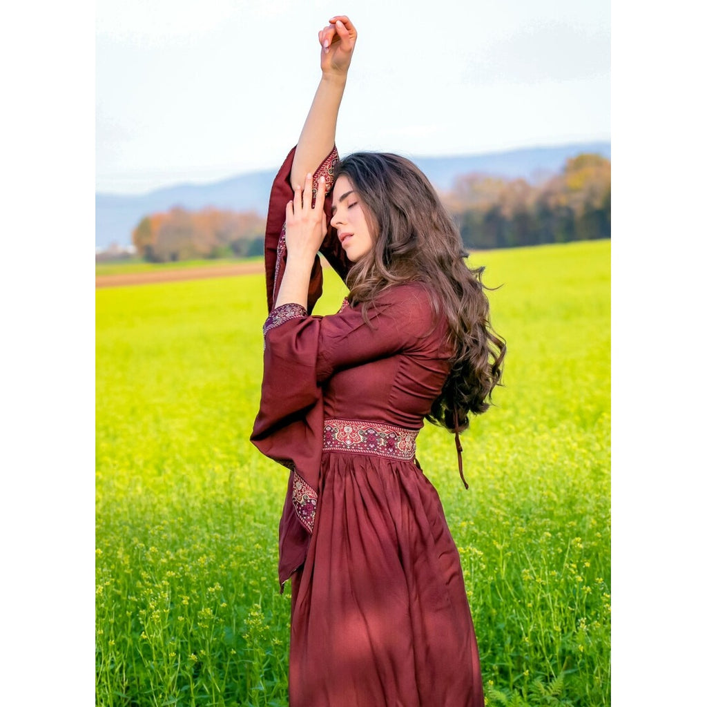 Imagen del producto Vestido medieval Katharina rojo