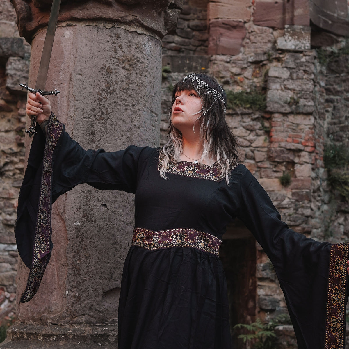 Imagen del producto Vestido medieval Katharina negro
