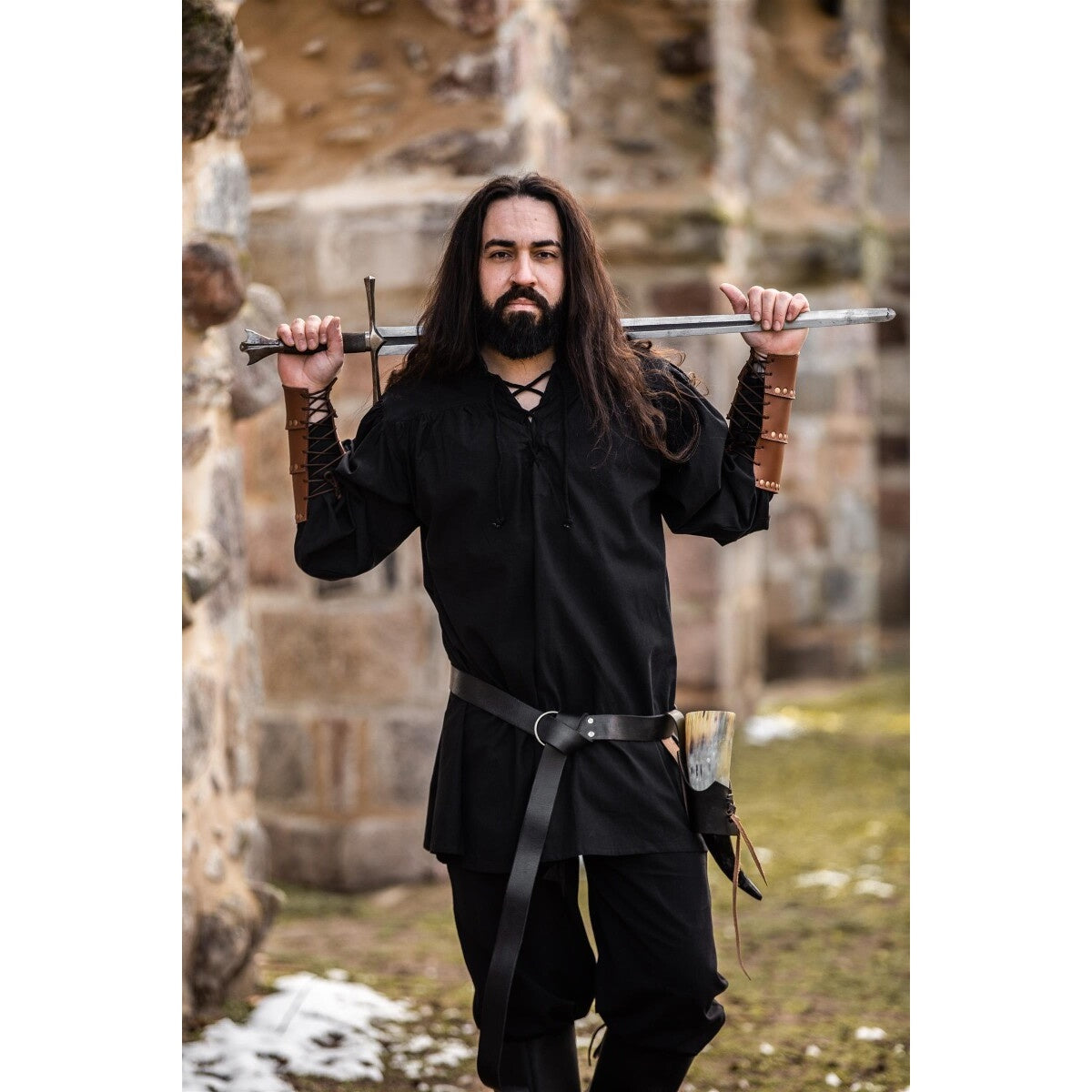 Imagen del producto Camisa medieval Ulrich negra