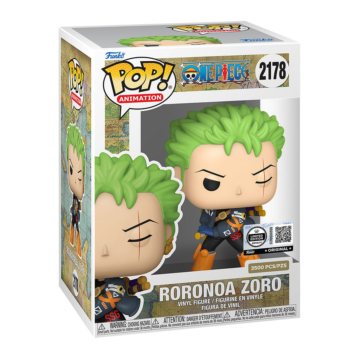 Imagen del producto One Piece – Zoro (Arco Egghead) figura Funko Pop Edición Limitada
