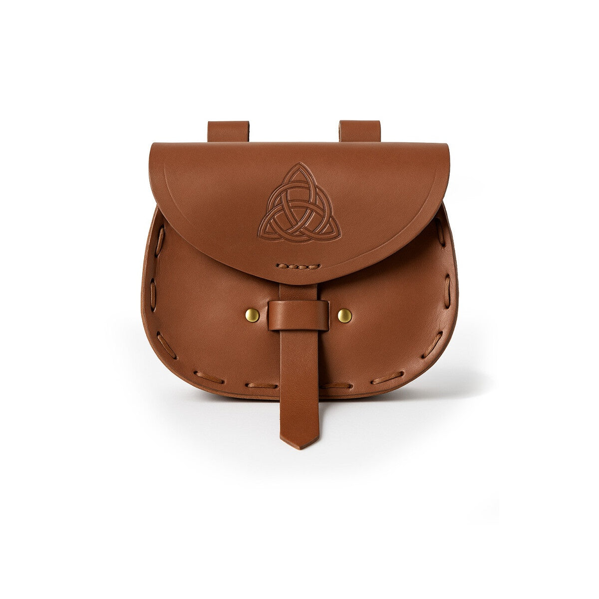 Imagen del producto Bolsa de cinturón medieval Erin de cuero con grabado celta