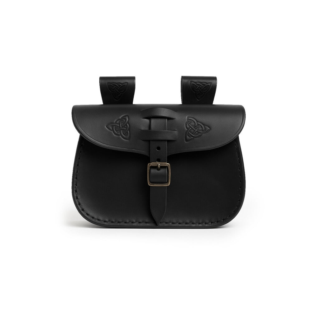 Imagen del producto Bolsa de cinturón medieval Alba con relieve negro